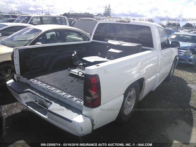 1GCEC14V5YZ242590 - 2000 CHEVROLET SILVERADO C1500 WHITE photo 4