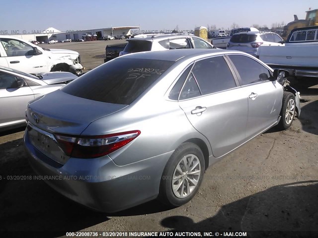 4T4BF1FK2FR461709 - 2015 TOYOTA CAMRY LE/XLE/SE/XSE SILVER photo 4