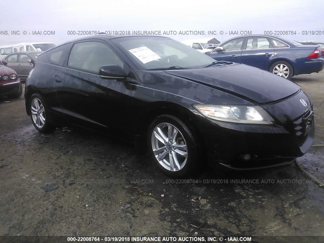 JHMZF1C60BS010335 - 2011 HONDA CR-Z EX BLACK photo 1