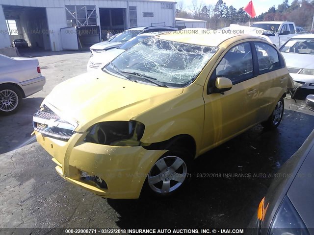 KL1TD5DE5BB160703 - 2011 CHEVROLET AVEO LS/LT YELLOW photo 2