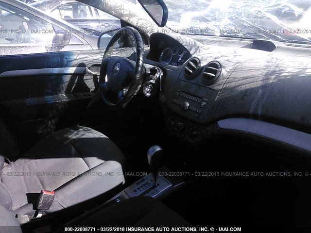 KL1TD5DE5BB160703 - 2011 CHEVROLET AVEO LS/LT 黄色 照片 5