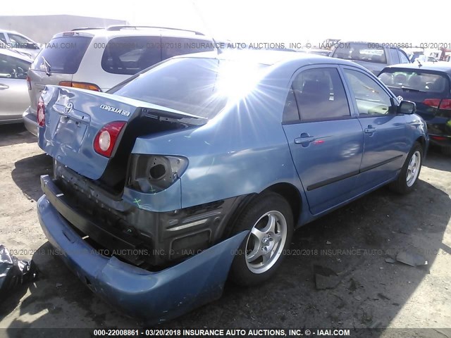 1NXBR32E07Z922971 - 2007 TOYOTA COROLLA CE/LE/S BLUE photo 4