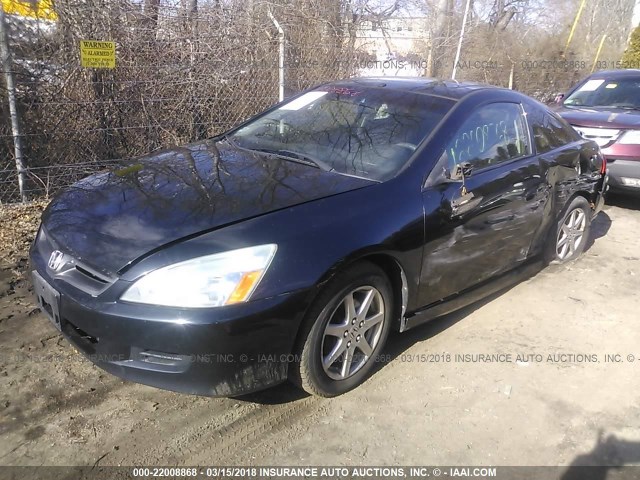 1HGCM72737A021404 - 2007 HONDA ACCORD EX BLACK photo 2