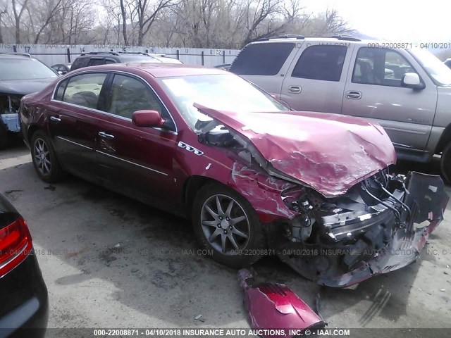 1G4HD57206U203754 - 2006 BUICK LUCERNE CXL RED photo 1