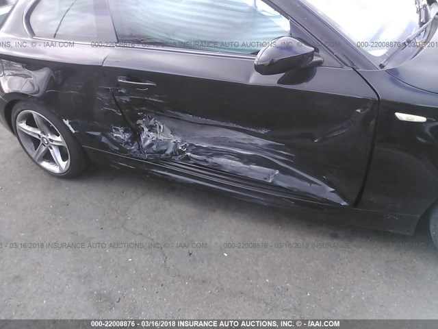 WBAUC73588VF25105 - 2008 BMW 135 I BLACK photo 6