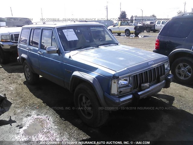 1J4FJ58L2KL452868 - 1989 JEEP CHEROKEE LAREDO BLUE photo 1