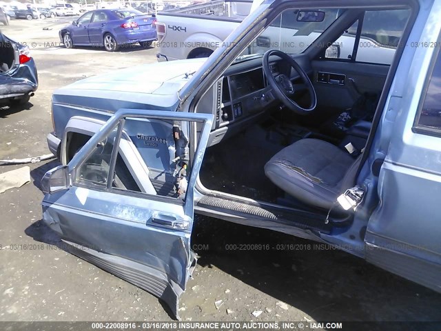 1J4FJ58L2KL452868 - 1989 JEEP CHEROKEE LAREDO BLUE photo 6