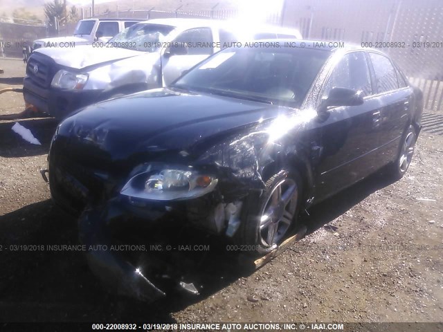 WAUAF78E67A263266 - 2007 AUDI A4 2/TURBO BLACK photo 2