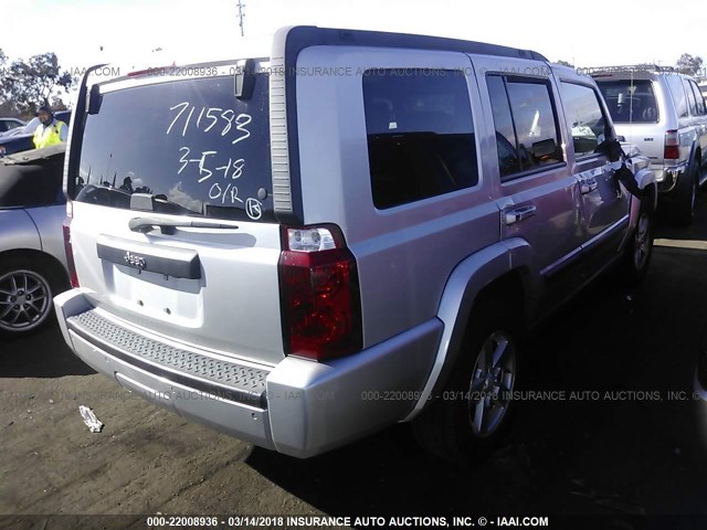 1J8HH48K48C114675 - 2008 JEEP COMMANDER SPORT SILVER photo 4