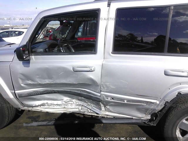 1J8HH48K48C114675 - 2008 JEEP COMMANDER SPORT SILVER photo 6