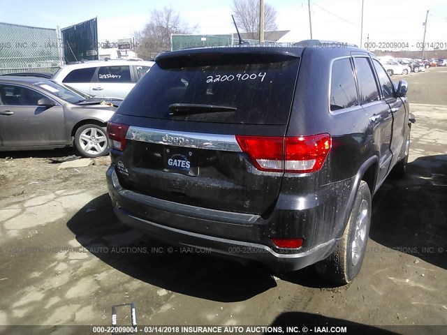 1C4RJFAG3CC344766 - 2012 JEEP GRAND CHEROKEE LAREDO BLACK photo 4