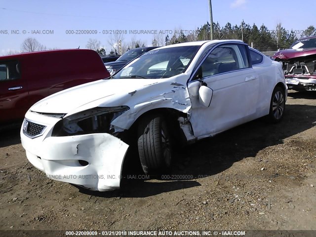 1HGCS1B85AA009600 - 2010 HONDA ACCORD EXL WHITE photo 2