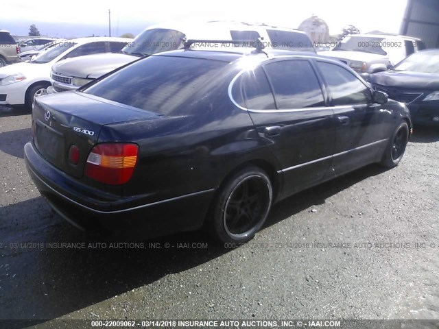 JT8BH68X1W0002837 - 1998 LEXUS GS 400 BLUE photo 4