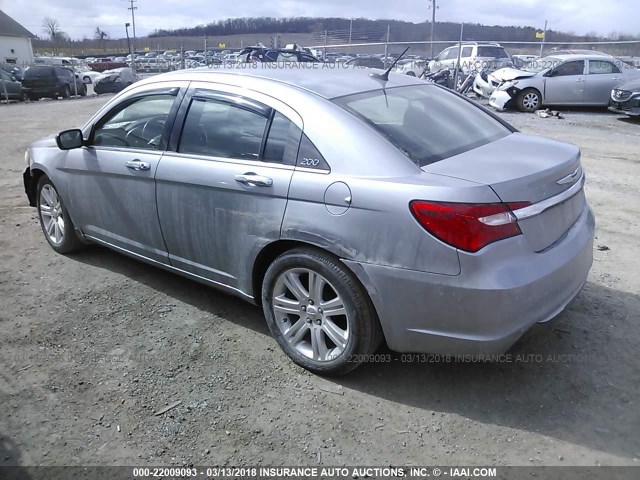 1C3CCBBB8DN696117 - 2013 CHRYSLER 200 TOURING SILVER photo 3