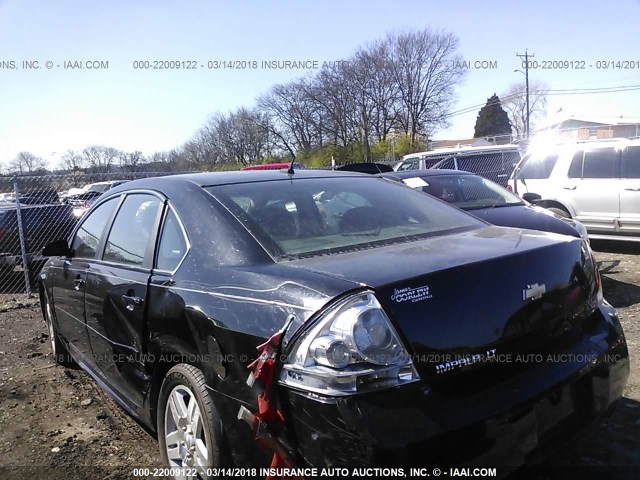 2G1WB5E36E1161817 - 2014 CHEVROLET IMPALA LIMITED LT BLACK photo 3