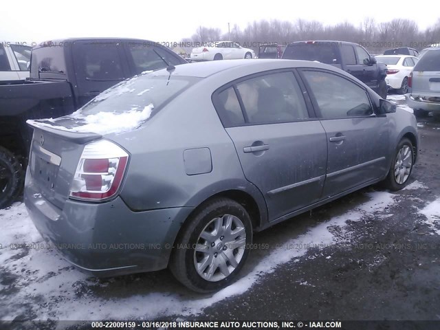 3N1AB6AP0BL674994 - 2011 NISSAN SENTRA 2.0/2.0S/SR/2.0SL GRAY photo 4