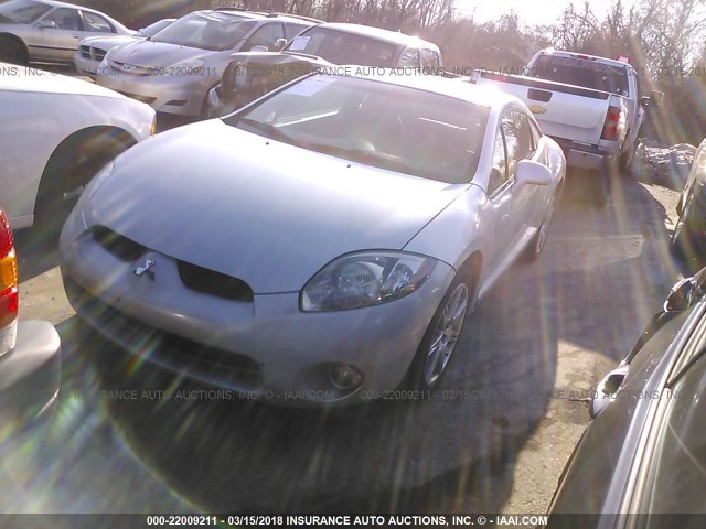 4A3AK34T76E013194 - 2006 MITSUBISHI ECLIPSE GT SILVER photo 2