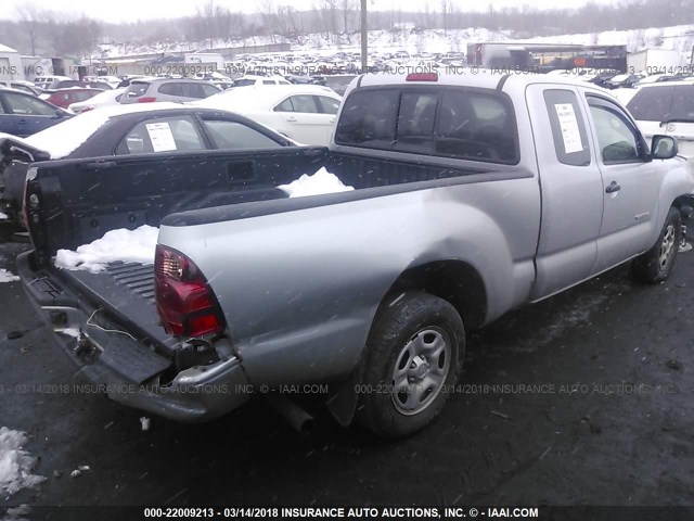 5TETX22N88Z588903 - 2008 TOYOTA TACOMA ACCESS CAB Silber Foto 4