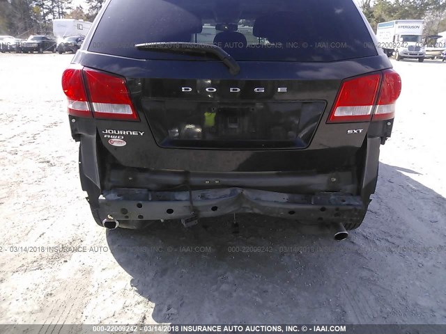 3C4PDDBG4DT504712 - 2013 DODGE JOURNEY SXT BLACK photo 6