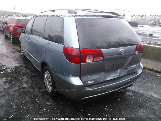 5TDZA23C95S277269 - 2005 TOYOTA SIENNA CE/LE BLUE photo 3