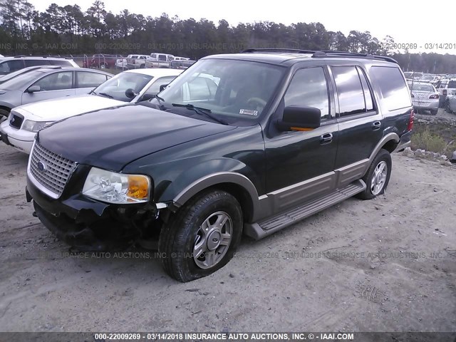 1FMFU18L34LB40577 - 2004 FORD EXPEDITION EDDIE BAUER GREEN photo 2