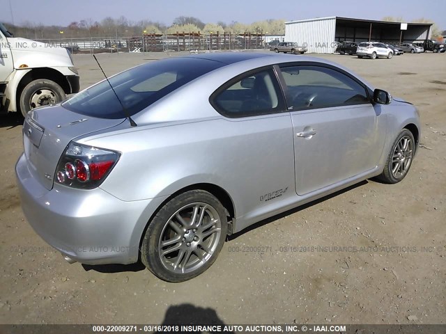 JTKDE3B71A0305502 - 2010 TOYOTA SCION TC 银色 照片 4