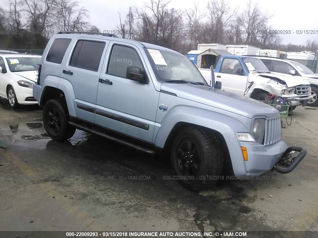 1C4PJMAK1CW134813 - 2012 JEEP LIBERTY SPORT 浅蓝色 照片 1