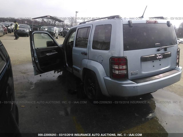 1C4PJMAK1CW134813 - 2012 JEEP LIBERTY SPORT 浅蓝色 照片 3