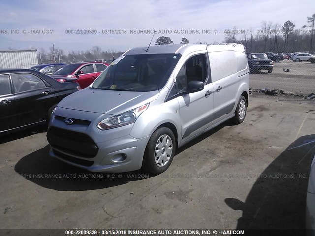 NM0LE7F74G1258258 - 2016 FORD TRANSIT CONNECT XLT SILVER photo 2