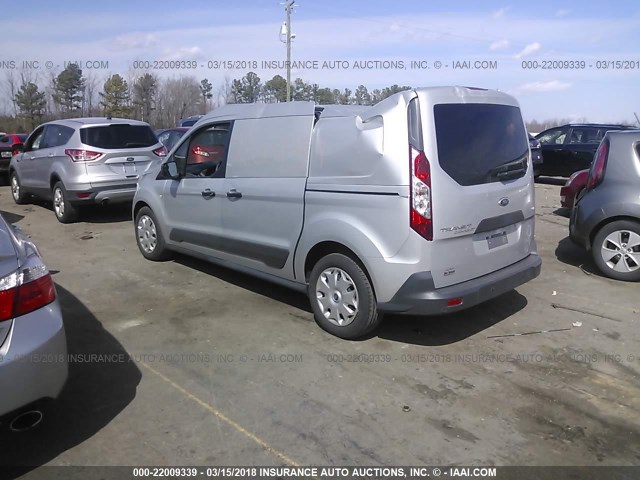 NM0LE7F74G1258258 - 2016 FORD TRANSIT CONNECT XLT SILVER photo 3