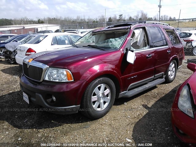 5LMFU27R54LJ16189 - 2004 LINCOLN NAVIGATOR MAROON photo 2
