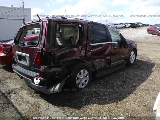 5LMFU27R54LJ16189 - 2004 LINCOLN NAVIGATOR MAROON photo 4