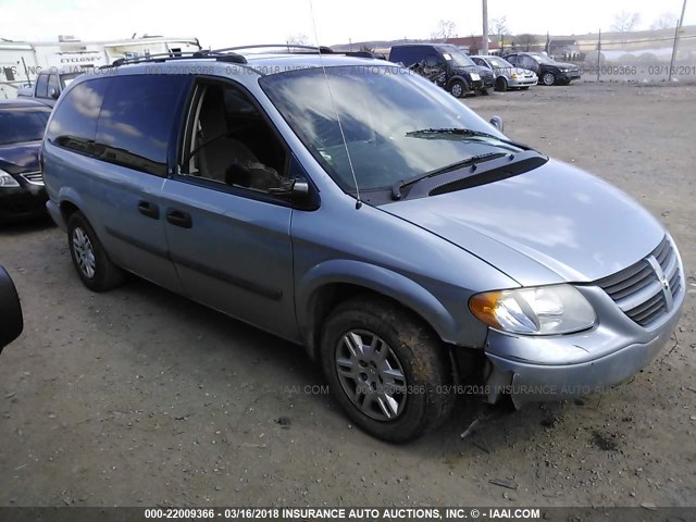 1D4GP24R96B618254 - 2006 DODGE GRAND CARAVAN SE Light Blue photo 1