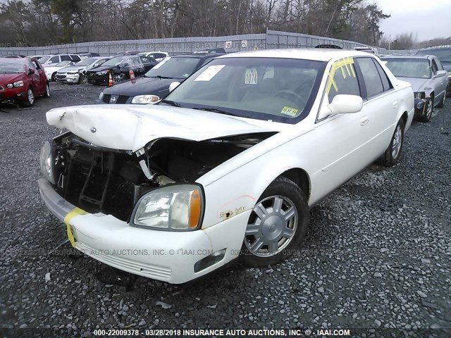 1G6KD54Y33U120126 - 2003 CADILLAC DEVILLE WHITE photo 2