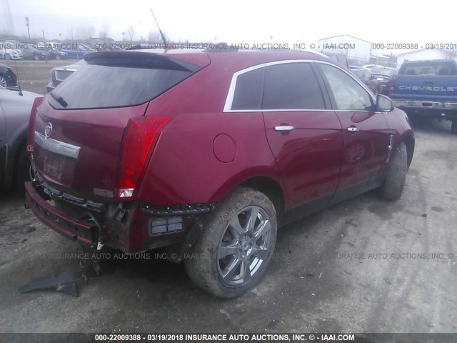 3GYFNCEYXAS651118 - 2010 CADILLAC SRX PREMIUM COLLECTION RED photo 3