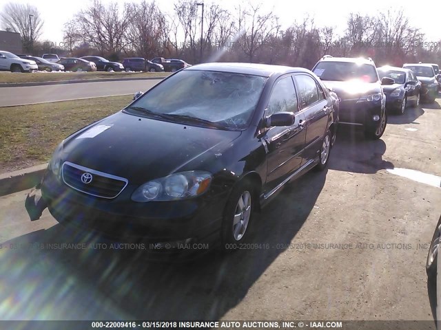 2T1BR32E67C854306 - 2007 TOYOTA COROLLA CE/LE/S BLACK photo 2