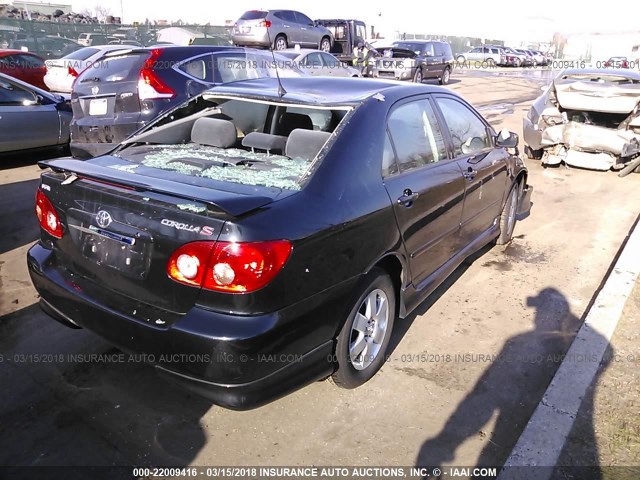 2T1BR32E67C854306 - 2007 TOYOTA COROLLA CE/LE/S BLACK photo 4