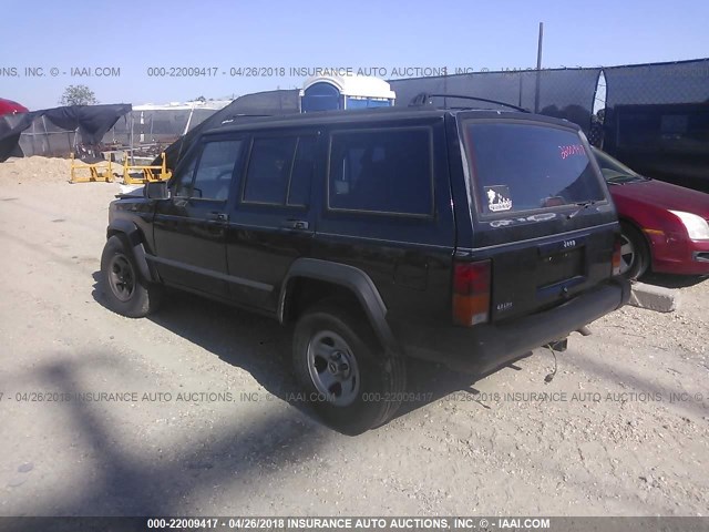 1J4FT68S3TL154967 - 1996 JEEP CHEROKEE SPORT/CLASSIC შავი ფოტო 3