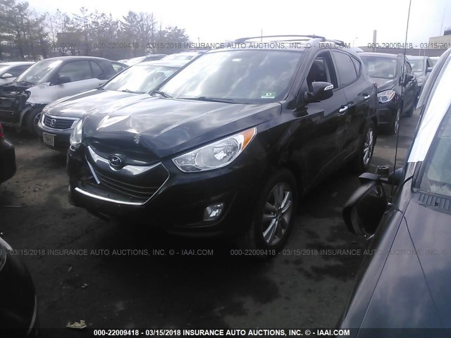 KM8JUCAC2BU309074 - 2011 HYUNDAI TUCSON GLS/LIMITED BLACK photo 2