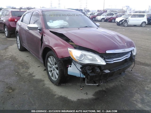 1C3CCBCG9DN598062 - 2013 CHRYSLER 200 LIMITED RED photo 6