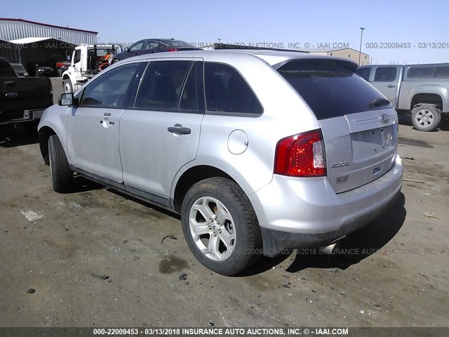 2FMDK4GC4DBA44800 - 2013 FORD EDGE SE SILVER photo 3