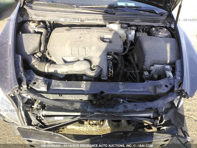1G1ZC5EB7AF266130 - 2010 CHEVROLET MALIBU 1LT GRAY photo 10