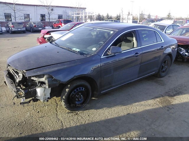 1G1ZC5EB7AF266130 - 2010 CHEVROLET MALIBU 1LT GRAY photo 2