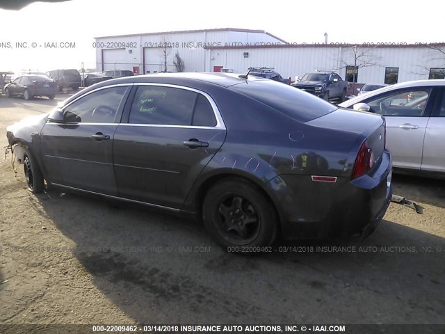 1G1ZC5EB7AF266130 - 2010 CHEVROLET MALIBU 1LT GRAY photo 3