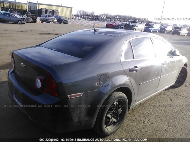 1G1ZC5EB7AF266130 - 2010 CHEVROLET MALIBU 1LT GRAY photo 4