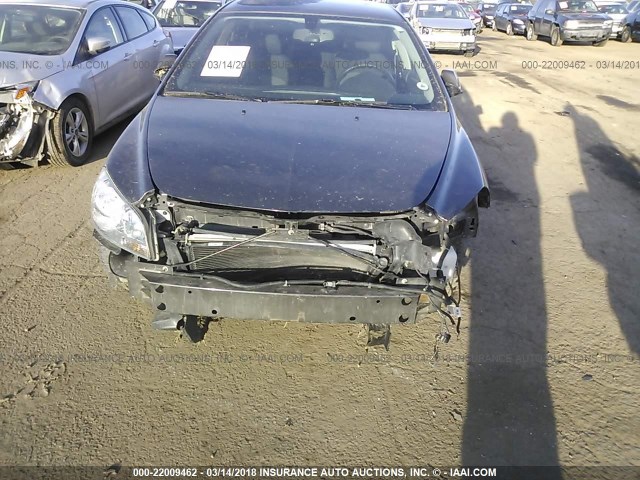 1G1ZC5EB7AF266130 - 2010 CHEVROLET MALIBU 1LT GRAY photo 6