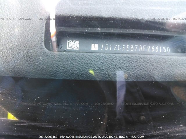 1G1ZC5EB7AF266130 - 2010 CHEVROLET MALIBU 1LT GRAY photo 9