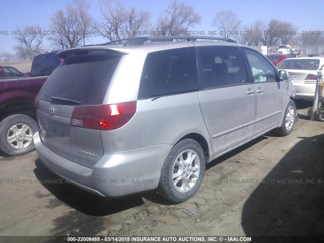 5TDZA22CX5S221729 - 2005 TOYOTA SIENNA XLE/XLE LIMITED SILVER photo 4