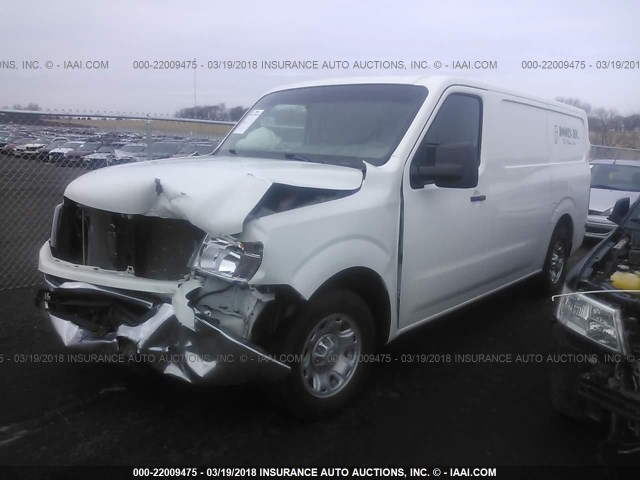 1N6BF0KY9DN112067 - 2013 NISSAN NV 1500/2500 WHITE photo 2