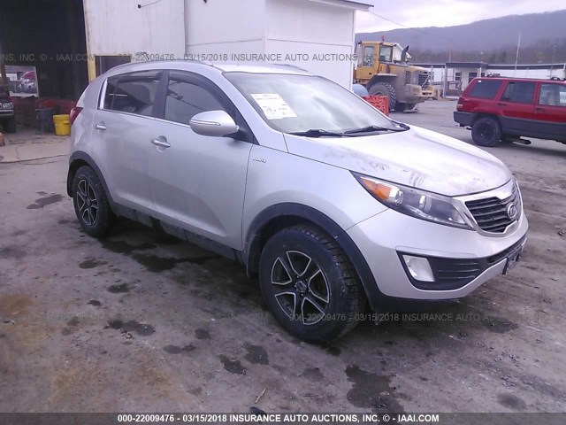 KNDPCCA21B7080801 - 2011 KIA SPORTAGE EX/SX SILVER photo 1